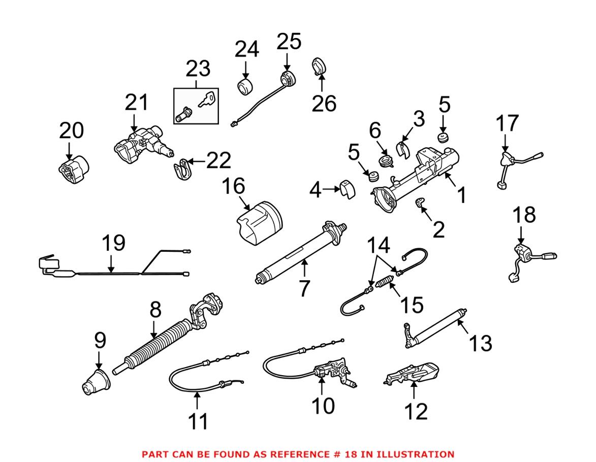 Mercedes Combination Switch 1705400344